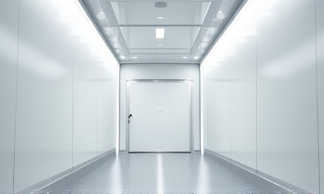 Interior of a clean modern dry van trailer